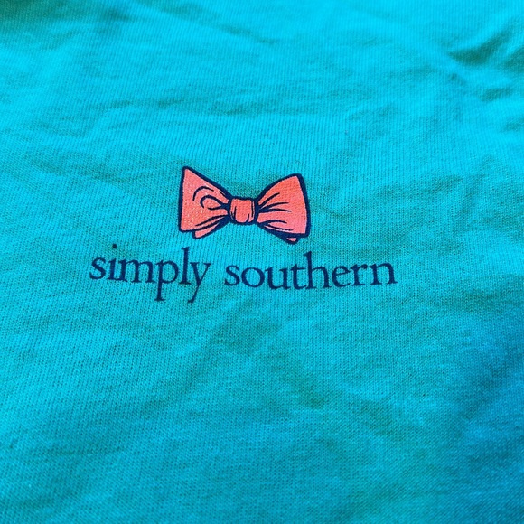 Simply Southern Youth small seaglass color long sleeve fall Jeep - Picture 3 of 5